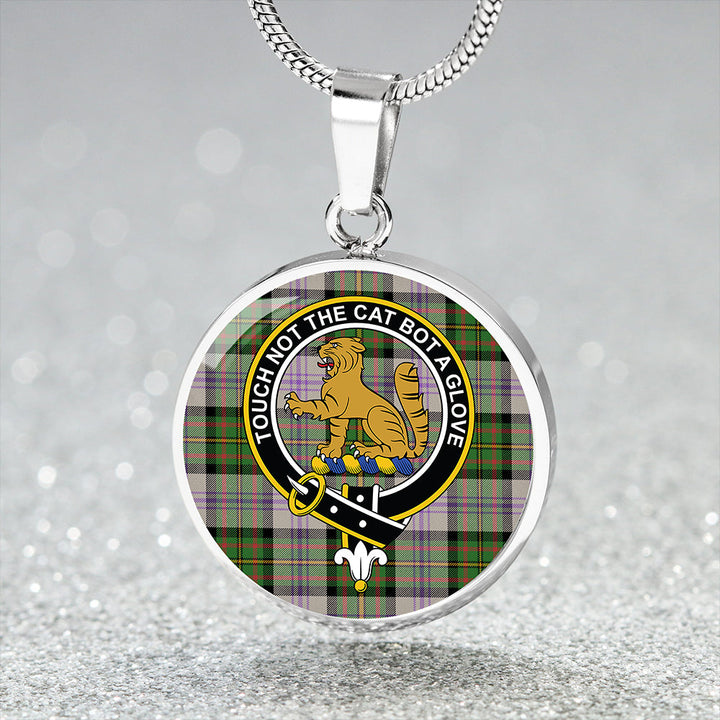 Firth of Tay (Gillies Dress) Ancient Clan Badge Tartan Classic Circle Necklace