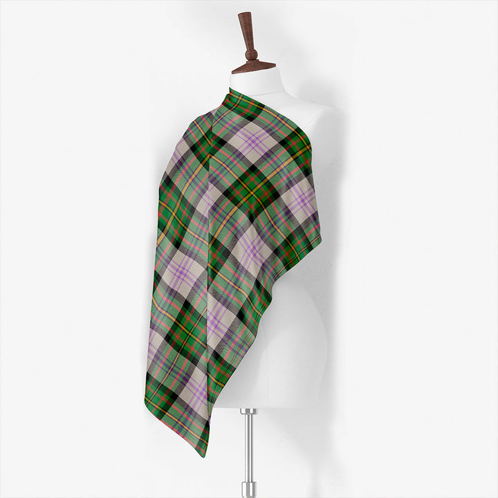 Fiddes Rock and Wheel Ancient Tartan Classic Silk Habotai Square Scarf