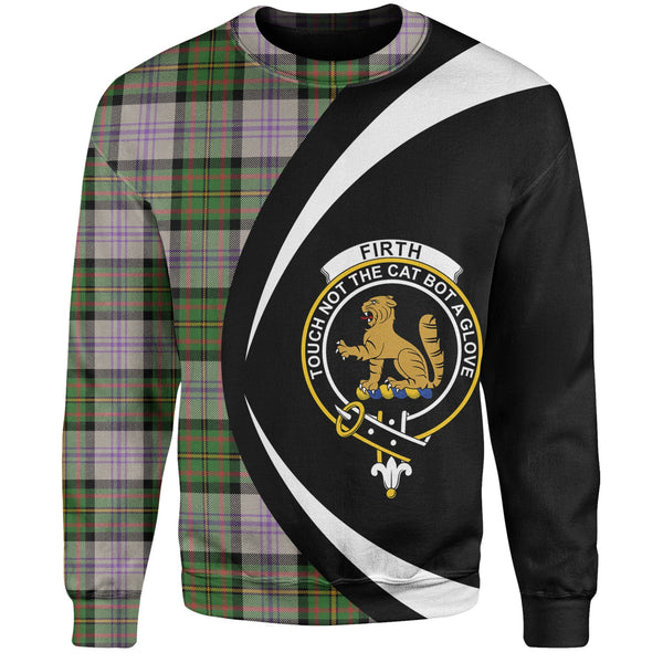 Firth of Tay (Gillies Dress) Ancient Clan Badge Tartan Sweatshirt Circle Style Personalized