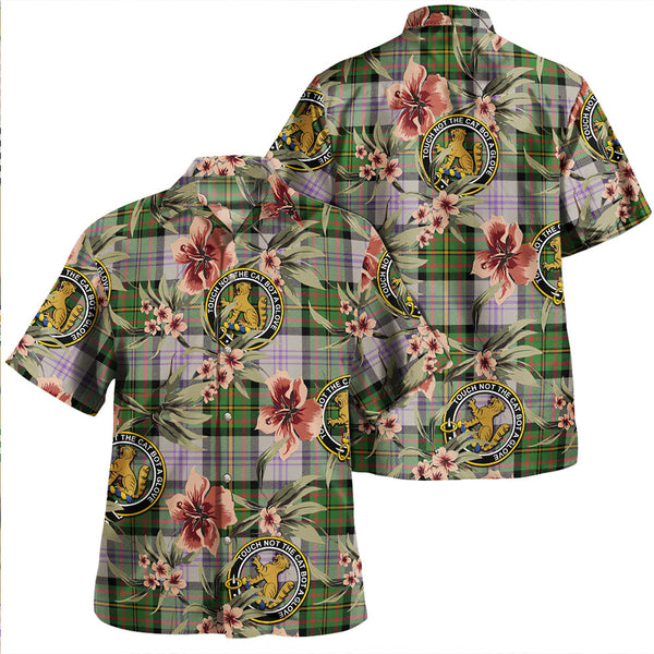 Firth of Tay (Gillies Dress) Ancient Clan Badge Tartan Aloha Hawaiian Shirt Tropical Old Style