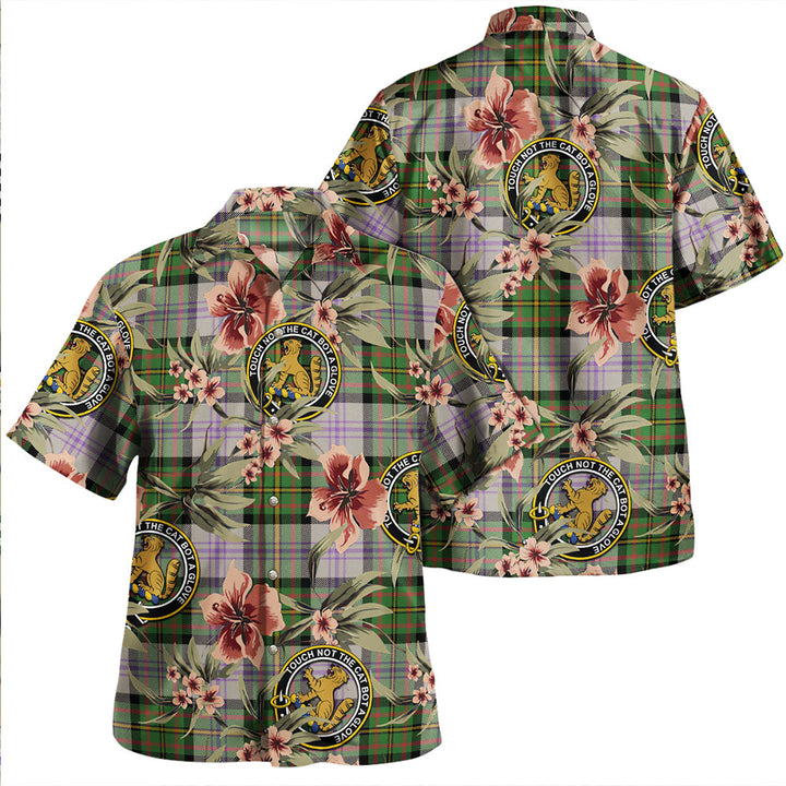 Firth of Tay (Gillies Dress) Ancient Clan Badge Tartan Aloha Hawaiian Shirt Tropical Old Style