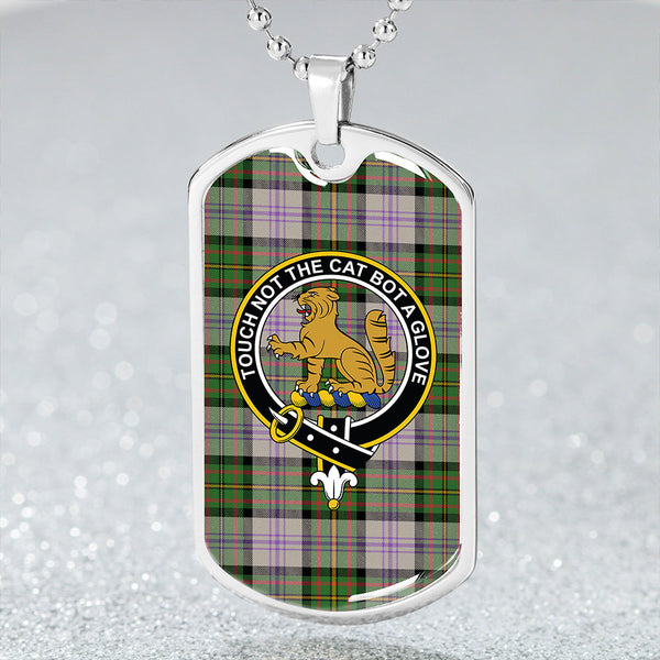 Firth of Tay (Gillies Dress) Ancient Clan Badge Classic Tartan Dog Tag Necklace