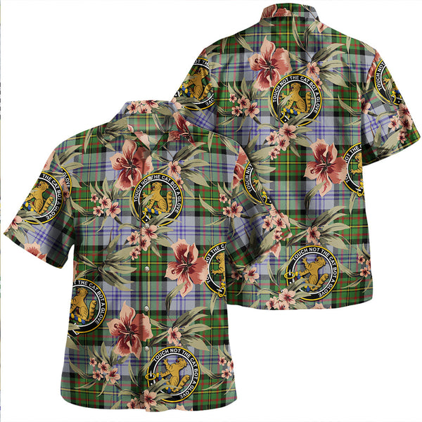 Firth of Tay (Gillies Dress) Modern Clan Badge Tartan Aloha Hawaiian Shirt Tropical Old Style
