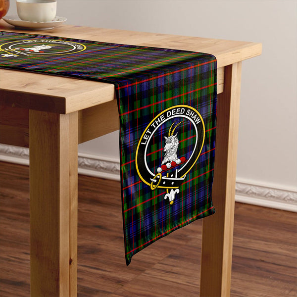 Fleming Clan Badge Tartan Table Runner