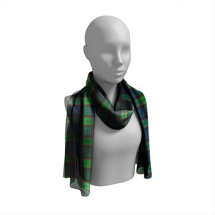 Fletcher Family Modern Tartan Classic Silk Habotai Long Scarf