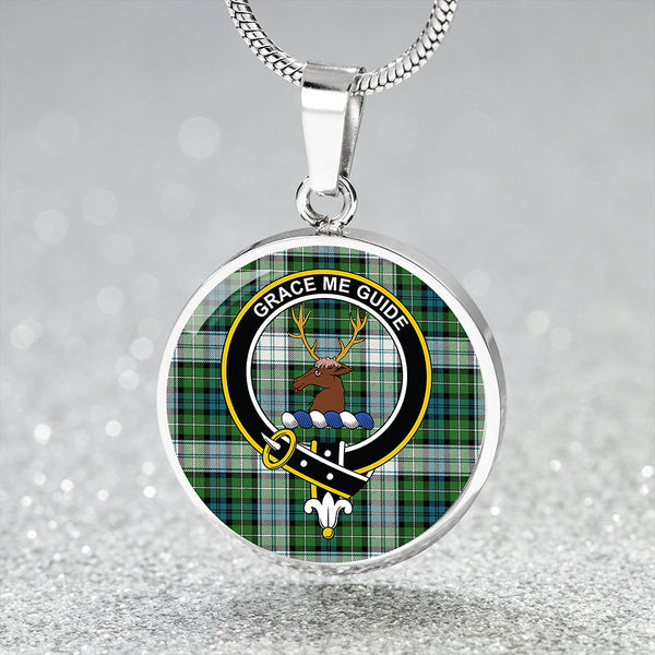 Forbes Dress Ancient Clan Badge Tartan Classic Circle Necklace