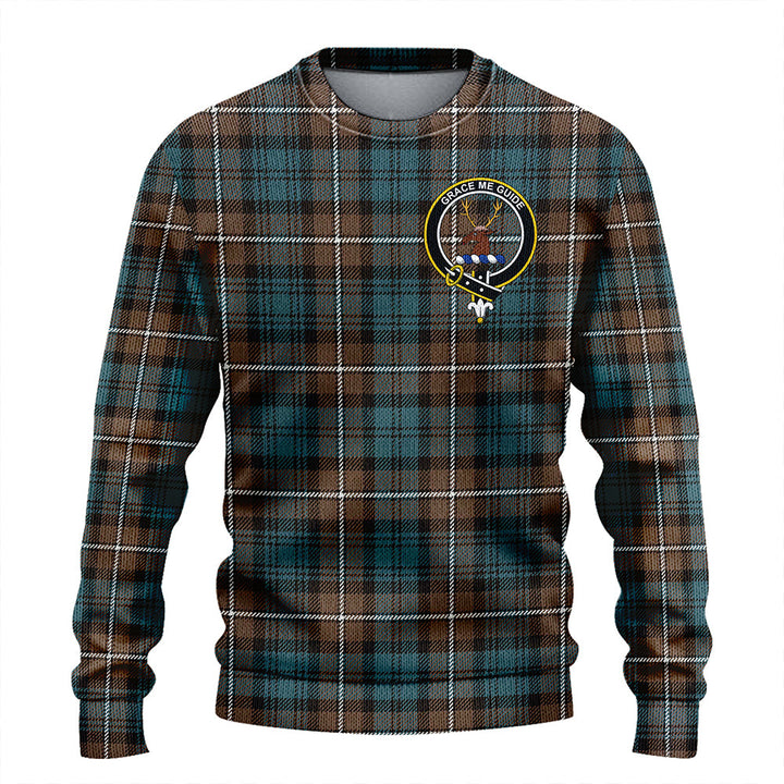 Forbes Weathered Clan Badge Tartan Knitted Sweater