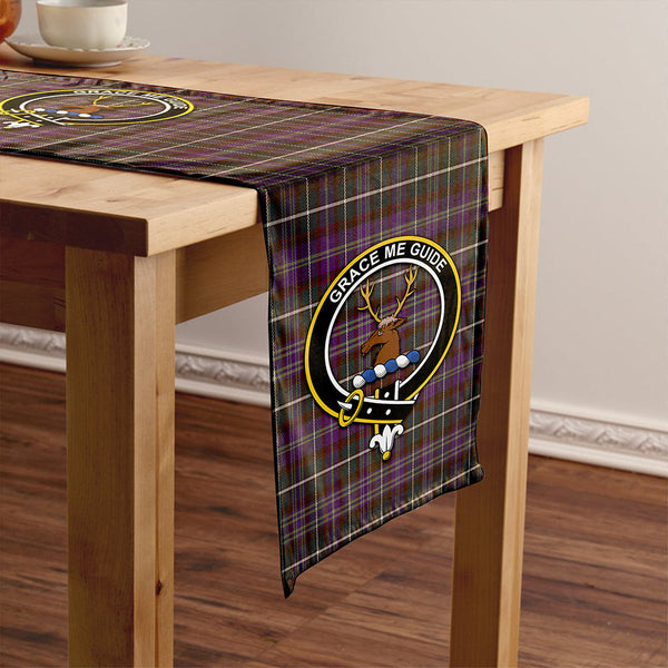 Forbes of Druinnor Weathered Clan Badge Tartan Table Runner