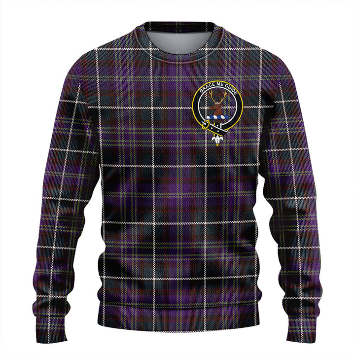 Forbes of Druinnor Weathered Clan Badge Tartan Knitted Sweater