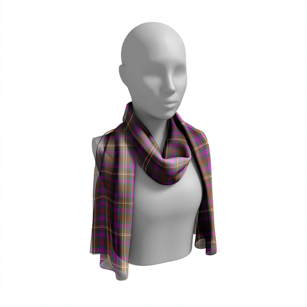 Fraser Hunting Weathered Tartan Classic Silk Habotai Long Scarf
