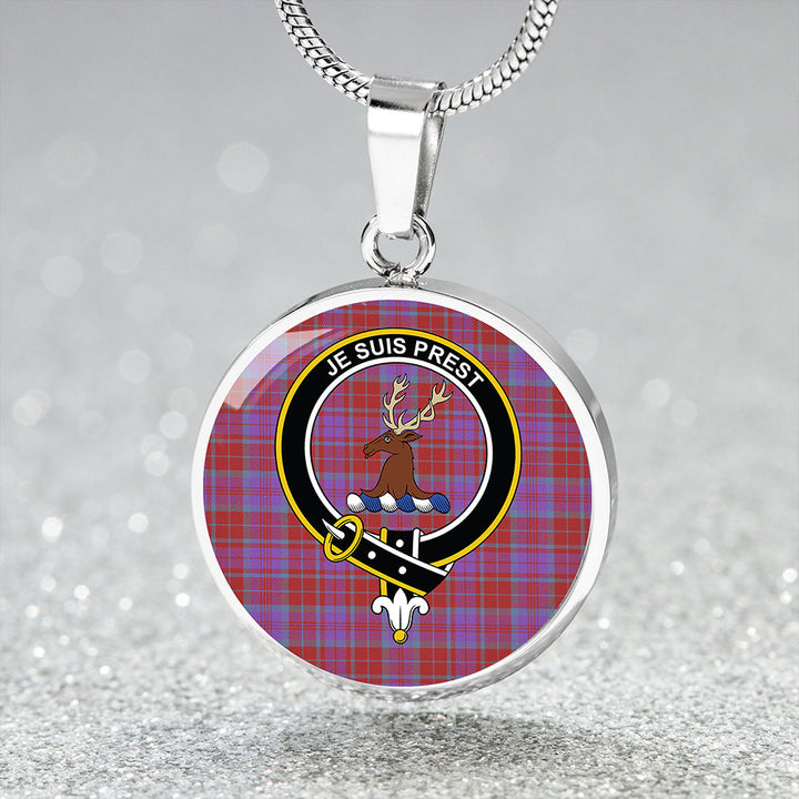 Fraser of Reelig Ancient Clan Badge Tartan Classic Circle Necklace