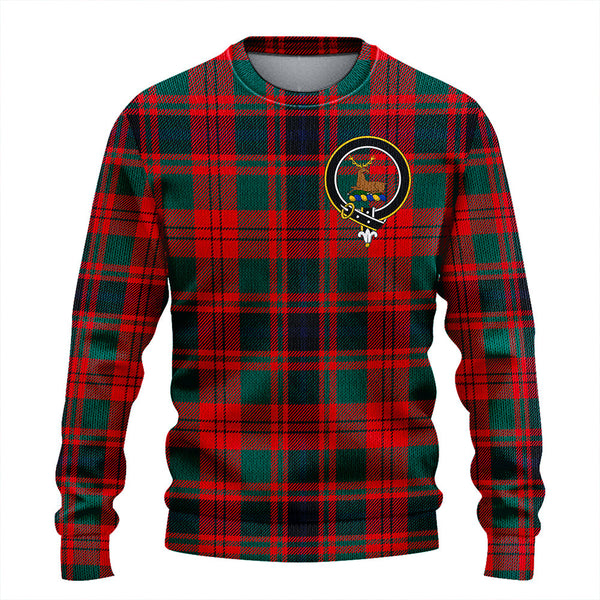 Fulton 1999 Modern Clan Badge Tartan Knitted Sweater