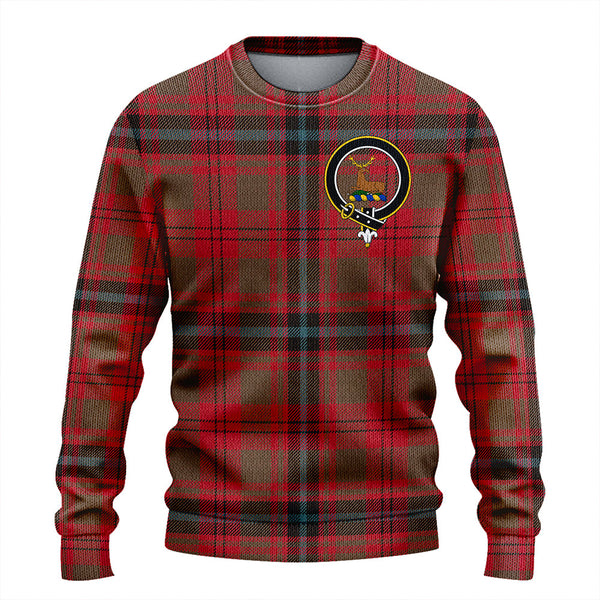 Fulton 1999 Weathered Clan Badge Tartan Knitted Sweater