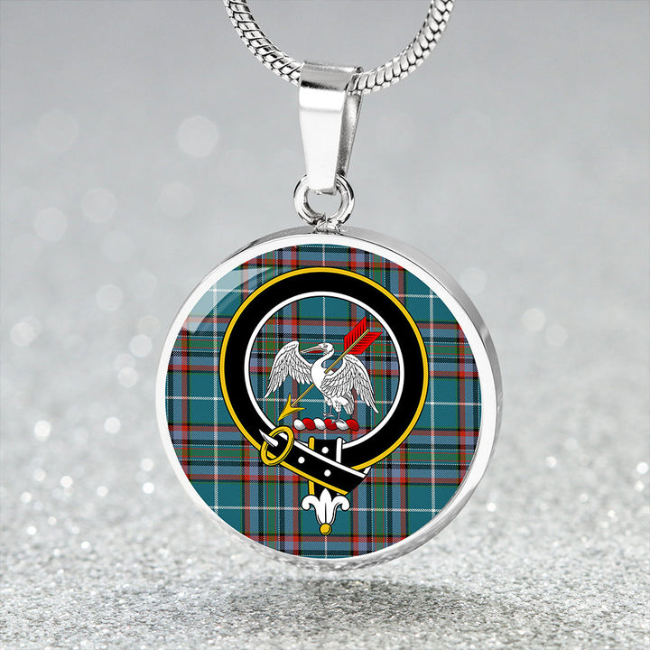 Gammell Dress Ancient Clan Badge Tartan Classic Circle Necklace
