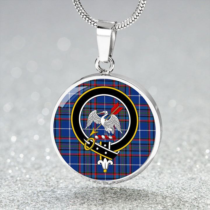 Gammell Dress Modern Clan Badge Tartan Classic Circle Necklace