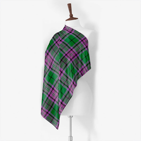 Gammell Weathered Tartan Classic Silk Habotai Square Scarf