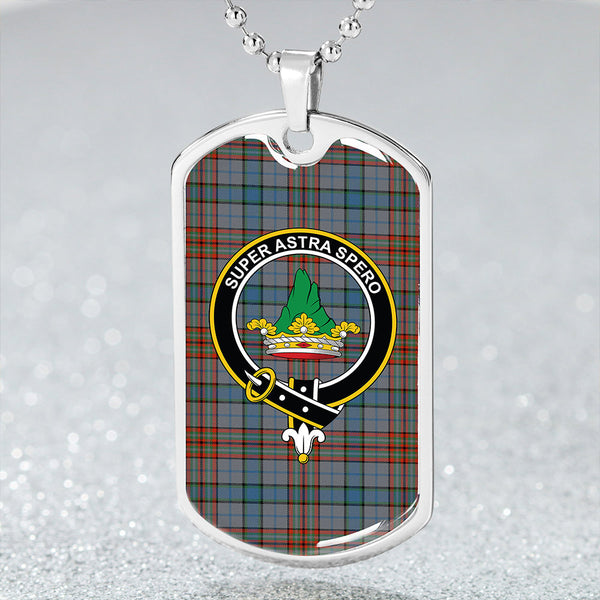 Gayre Hunting Ancient Clan Badge Classic Tartan Dog Tag Necklace