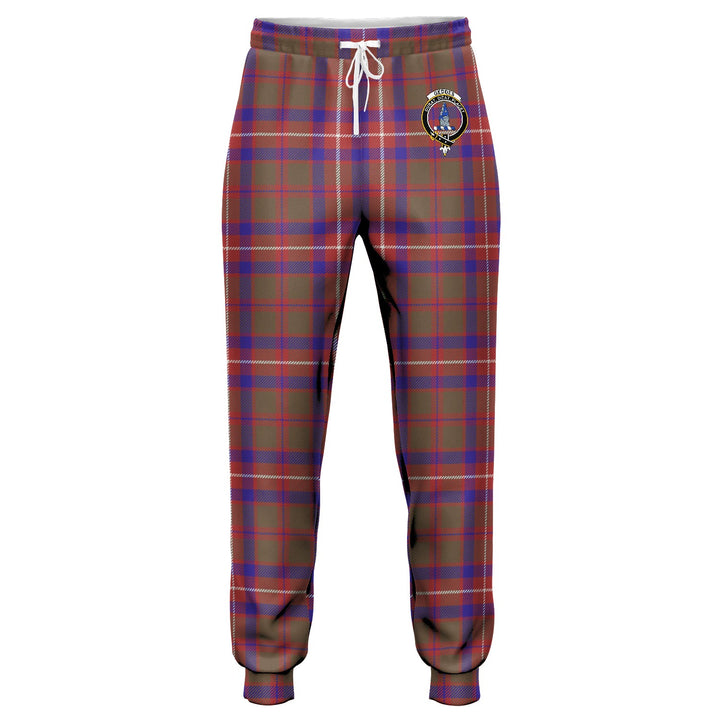 Geddes Weathered Clan Badge Tartan Jogger Pants