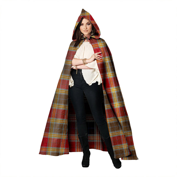 Gibson (Gibbs) Weathered Clan Badge Tartan Hooded Cloak