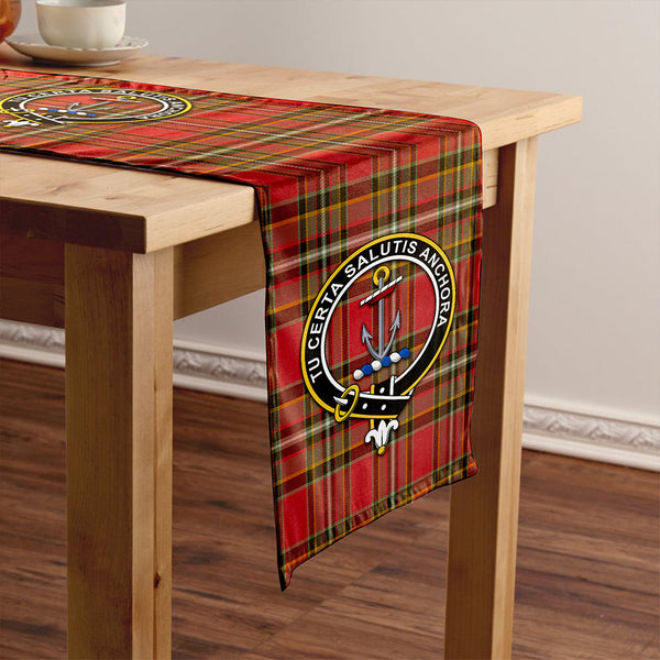Gillespie Weathered Clan Badge Tartan Table Runner