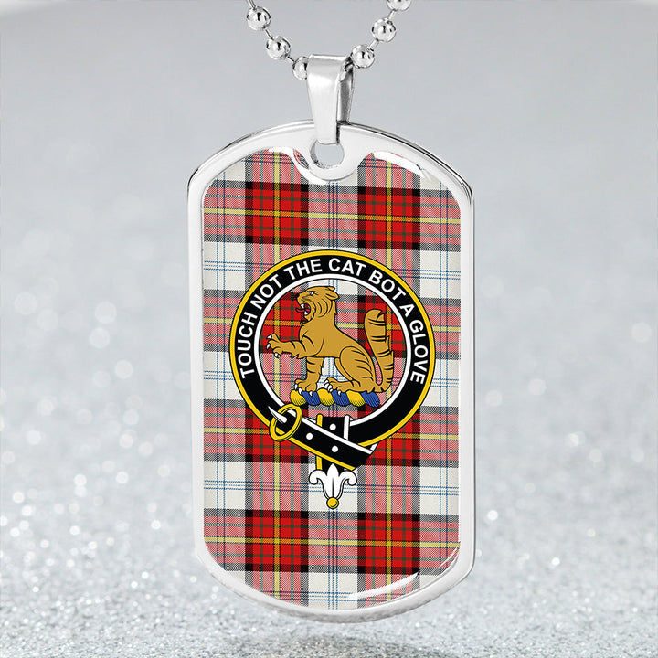 Gillies Red Dress Dance Clan Badge Classic Tartan Dog Tag Necklace