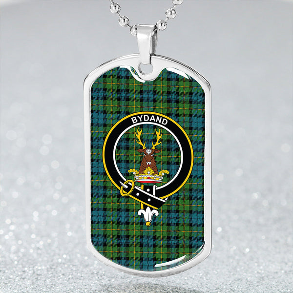 Gordon Ancient Clan Badge Classic Tartan Dog Tag Necklace