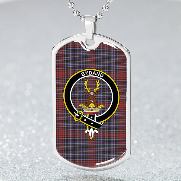 Gordon (Wilsons) Weathered Clan Badge Classic Tartan Dog Tag Necklace