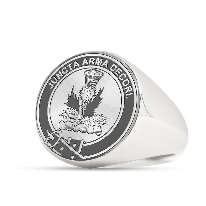 Gow (of Skeoch) Clan Badge Engraved Signet Ring
