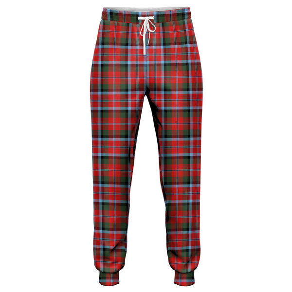 Graham Red Modern Tartan Jogger Pants