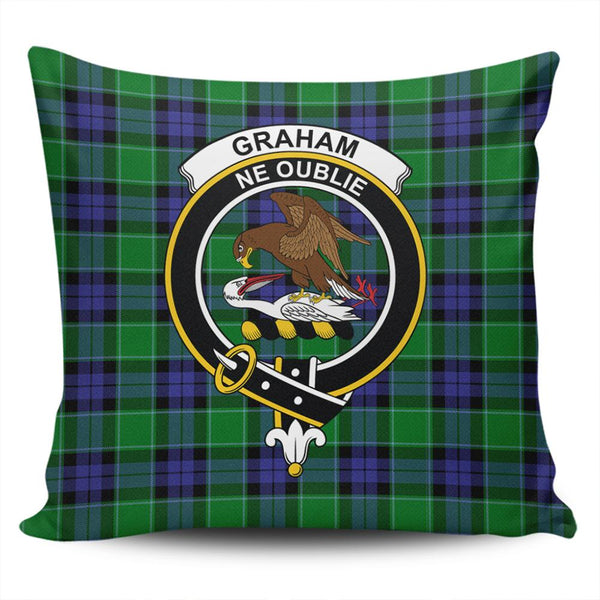 Graham of Menteith Modern Tartan Classic Crest Pillow Cover