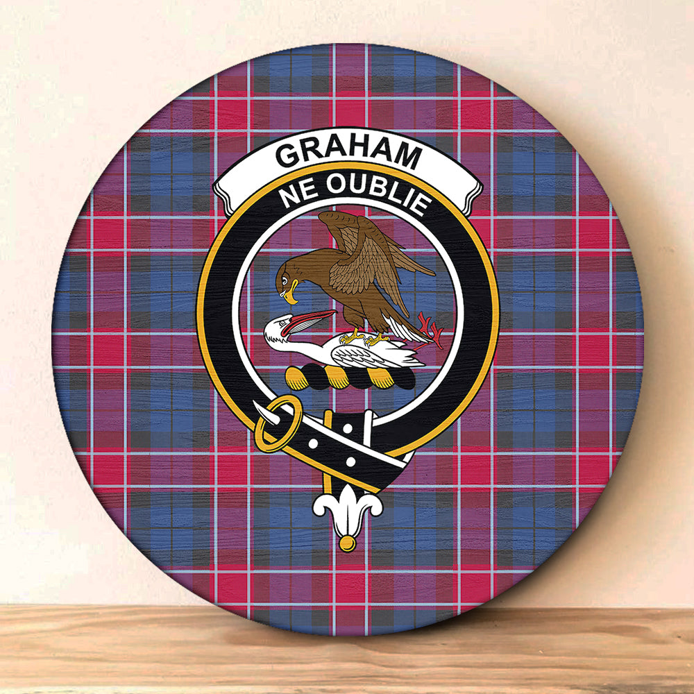 Graham of Menteith Weathered Tartan Crest Garden Flag - Welcome Style main image 1