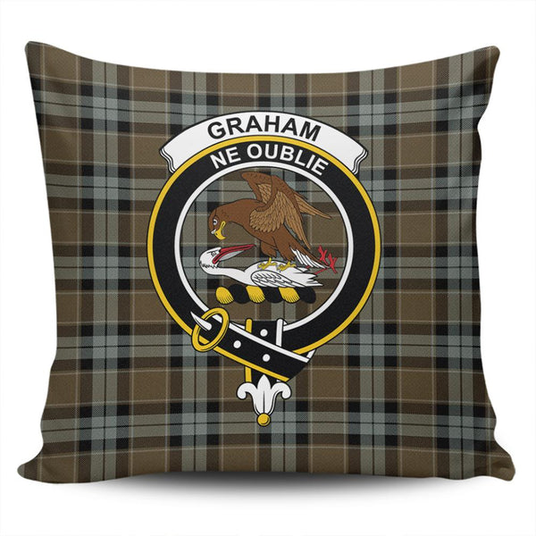 Graham of Menteith Weathered Tartan Classic Crest Pillow Cover