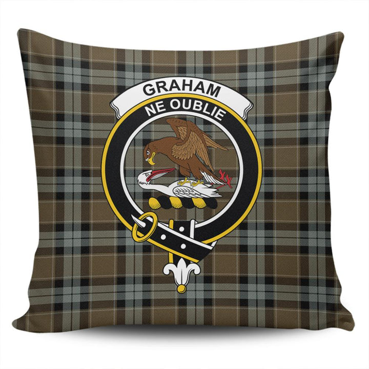 Graham of Menteith Weathered Tartan Classic Crest Pillow Cover
