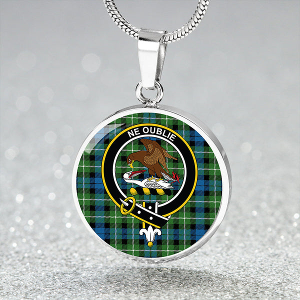 Graham of Montrose Ancient Clan Badge Tartan Classic Circle Necklace