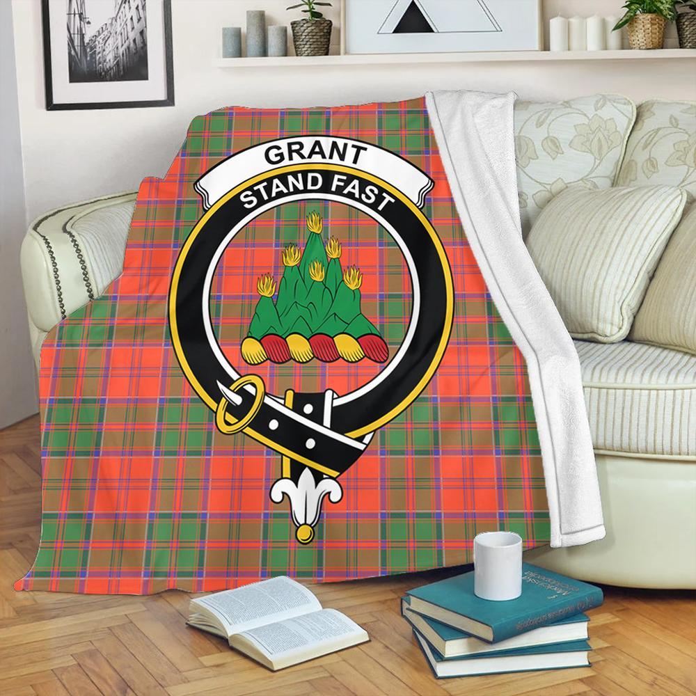Grant Ancient Tartan Crest Premium Blanket