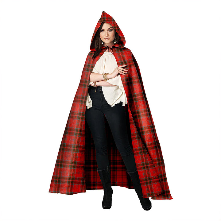 Grant Weathered Clan Badge Tartan Hooded Cloak