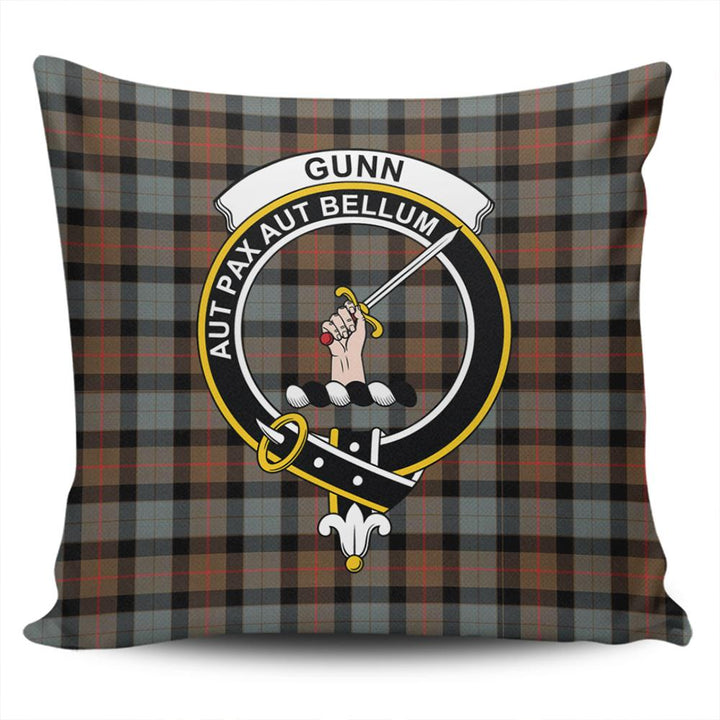 Gunn Weathered Tartan Classic Crest Pillow Cover