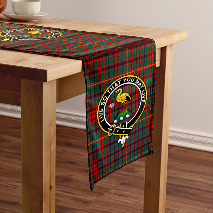 Hall Modern Clan Badge Tartan Table Runner
