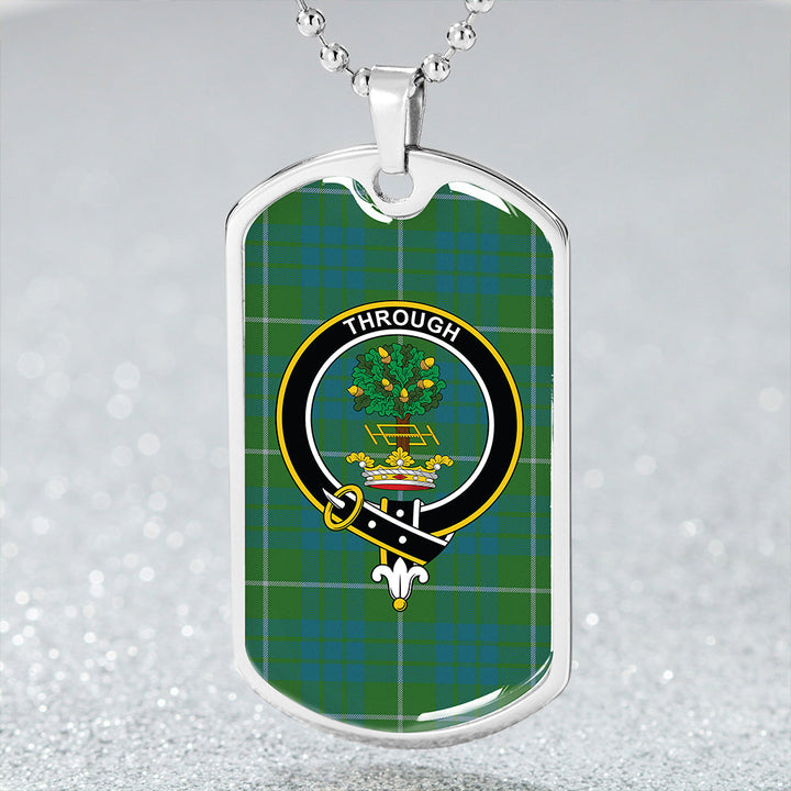 Hamilton Hunting Ancient Clan Badge Classic Tartan Dog Tag Necklace
