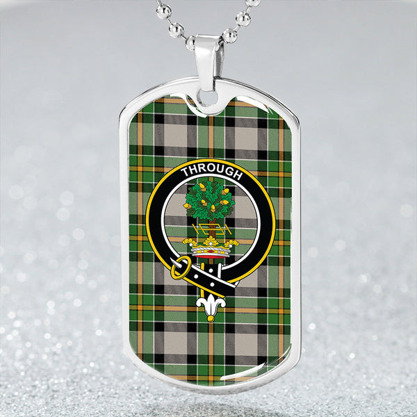 Hamilton of Brandon Ancient Clan Badge Classic Tartan Dog Tag Necklace