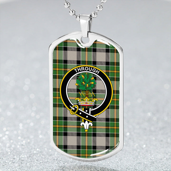 Hamilton of Brandon Ancient Clan Badge Classic Tartan Dog Tag Necklace