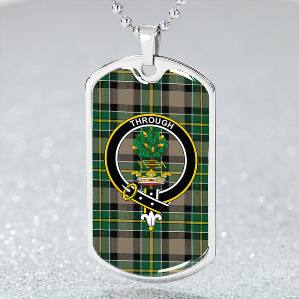 Hamilton of Brandon Modern Clan Badge Classic Tartan Dog Tag Necklace