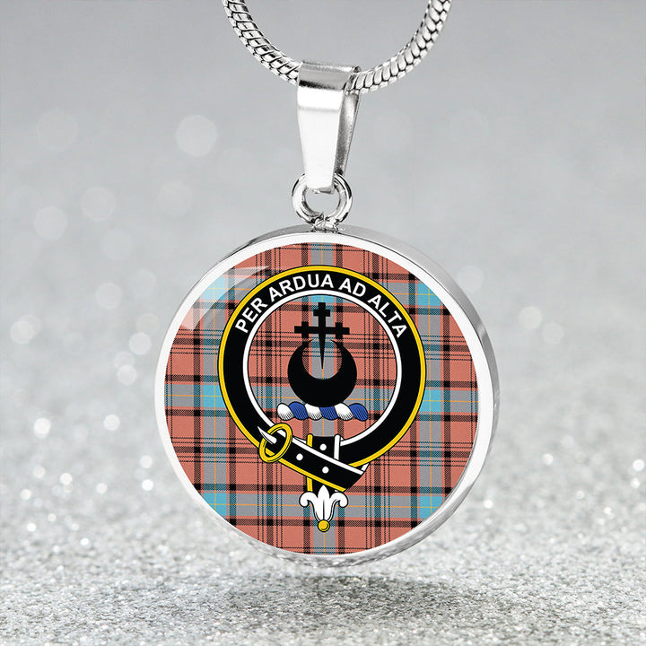 Hannay Dress (Haney Dress) Ancient Clan Badge Tartan Classic Circle Necklace