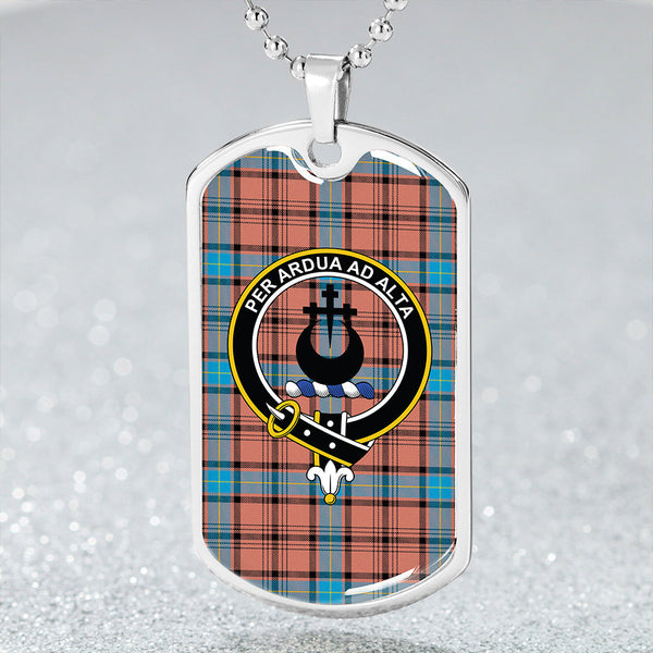 Hannay Dress (Haney Dress) Modern Clan Badge Classic Tartan Dog Tag Necklace