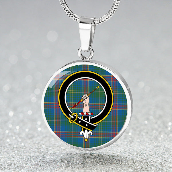 Hart Ancient Clan Badge Tartan Classic Circle Necklace