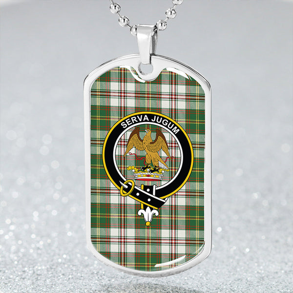 Hay Dress Ancient Clan Badge Classic Tartan Dog Tag Necklace