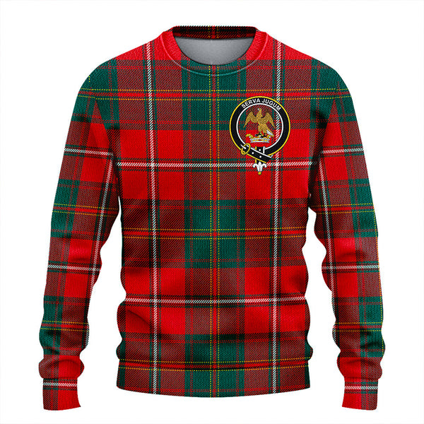 Hay Modern Clan Badge Tartan Knitted Sweater