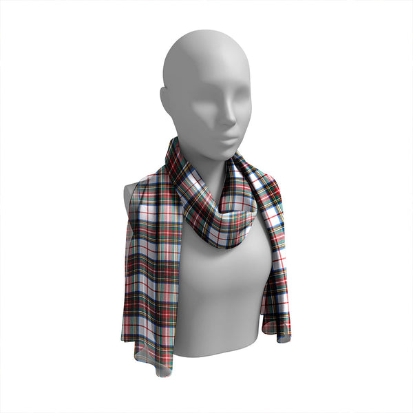 Hay #2 Modern Tartan Classic Silk Habotai Long Scarf
