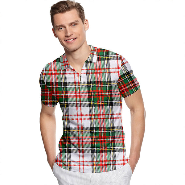 Hay #3 Ancient Tartan Classic Lapel Zip Short Sleeve Polo
