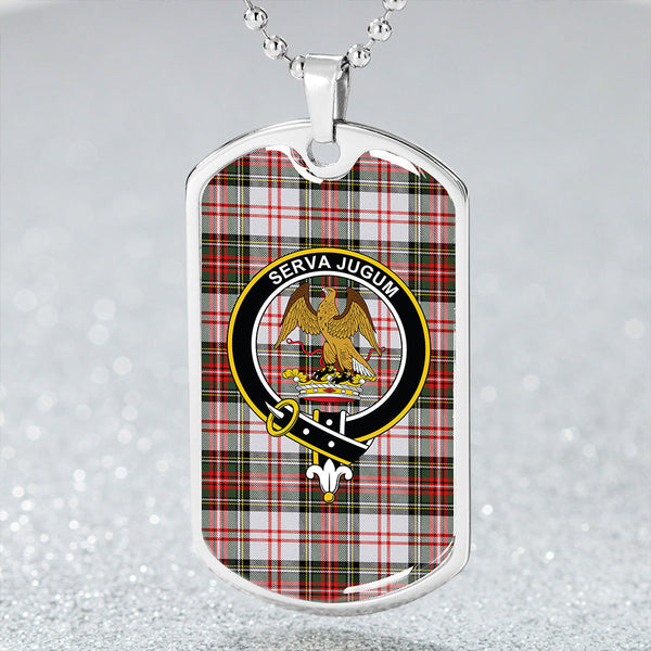Hay #3 Modern Clan Badge Classic Tartan Dog Tag Necklace